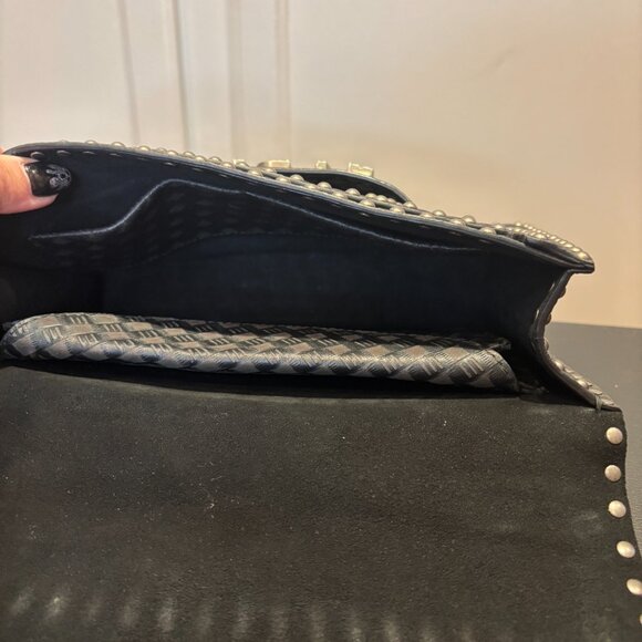 Christian Dior J'Adior Flap Bag Studded Embossed Leather - Picture 7 of 12